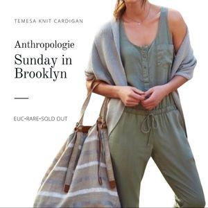 Sunday in Brooklyn Temesa Cropped Gray Cardigan from Anthropologie
